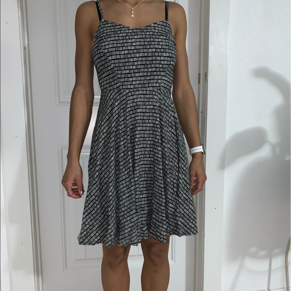 Patterned dress.